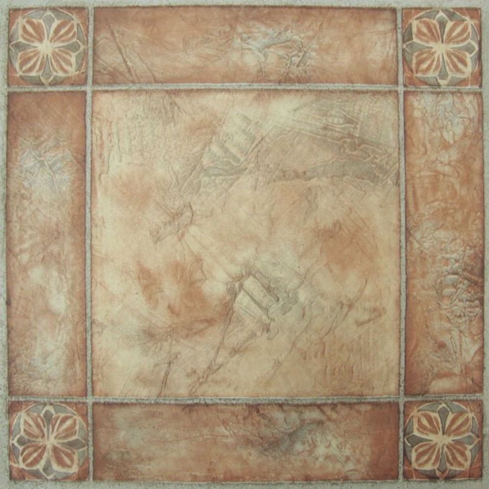 Creative Home: Nexus Vinyl Self Stick Tile: 446 Spanish Rose: 1 Box 20 Tiles:
